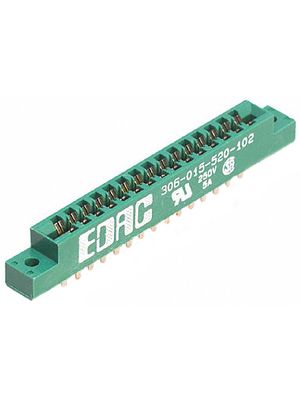 Edac - 306-015-520-102 - Card edge connector 15P, 306-015-520-102, Edac