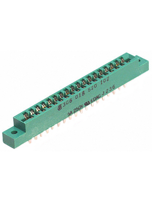 Edac - 306-018-520-102 - Card edge connector 18P, 306-018-520-102, Edac