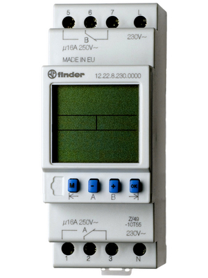 Finder - 12.22.8.230.0000 - Time clock relay DIN-rail, 12.22.8.230.0000, Finder