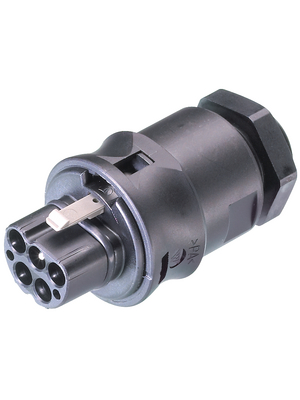 Wieland - RST20I5S S1 M00V SW - Connector M20, male Plug L3-N-PE Screw Connection, RST20I5S S1 M00V SW, Wieland