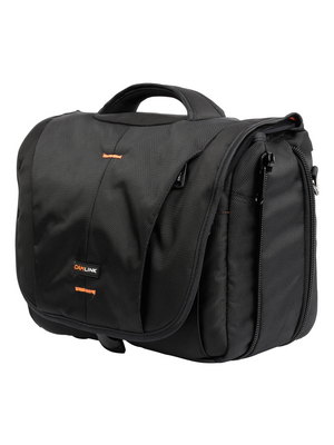 Camlink - CL-CB23 - Shoulder bag 140 x 330 x 250 mm black-orange, CL-CB23, Camlink