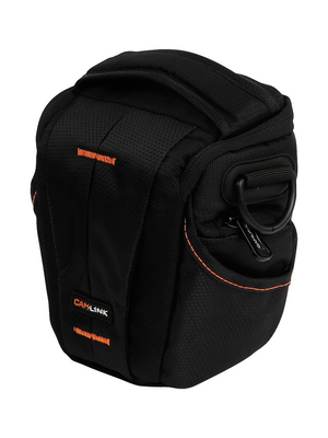 Camlink - CL-CB30 - Holster bag 70 x 133 x 76 mm black-orange, CL-CB30, Camlink