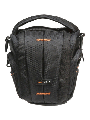 Camlink - CL-CB31 - Holster bag 140 x 140 x 160 mm black-orange, CL-CB31, Camlink