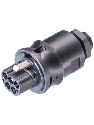 Wieland - RST20I5S S1 M03V SW - Connector M16, male Plug L3-N-PE Screw Connection, RST20I5S S1 M03V SW, Wieland