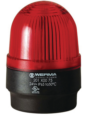 Werma - 202 100 55 - Flashlight, red, 24 VDC, 202 100 55, Werma