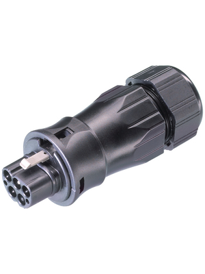 Wieland - RST20I5S S1 ZR3 V SW - Connector, male socket L3-N-PE Screw Connection, RST20I5S S1 ZR3 V SW, Wieland