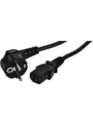 Maxxtro - PB-410-17-S - Mains Cable Type F (CEE 7/7) IEC-320-C13 5.00 m, PB-410-17-S, Maxxtro