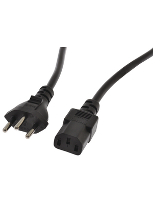 Maxxtro - SP-211-06-S - 3-pin device cable CH Type 12 IEC-320-C13 1.80 m, SP-211-06-S, Maxxtro