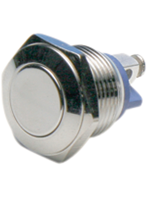 Bulgin - MP0042/1 - Push-button Switch, vandal proof 16.2 mm 48 VDC 2 A 1 make contact (NO), MP0042/1, Bulgin