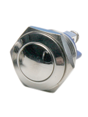 Bulgin - MP0042/2 - Push-button Switch, vandal proof 16.2 mm 48 VDC 2 A 1 make contact (NO), MP0042/2, Bulgin