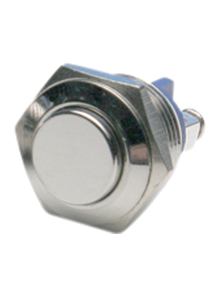 Bulgin - MP0042/3 - Push-button Switch, vandal proof 16.2 mm 48 VDC 2 A 1 make contact (NO), MP0042/3, Bulgin