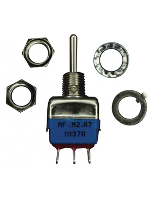 Apem - 11137A - Toggle switch (on)-off-(on) 1P, 11137A, Apem