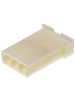 TE Connectivity - 172234-1 - Socket housing Pitch4.14 mm Poles 1 x 3 Single row / Free hanging/cable mount / straight / accepts male or female contacts MATE-N-LOK Mini Universal, 172234-1, TE Connectivity