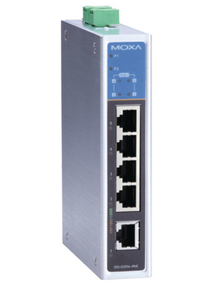 Moxa - EDS-G205A-4POE - Switch 5x 10/100/1000 (4x PoE), EDS-G205A-4POE, Moxa