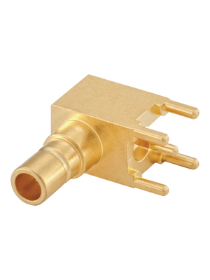 Rosenberger - 59S225-400L5 - Chassis male connector SMB, angled 50 Ohm, 59S225-400L5, Rosenberger