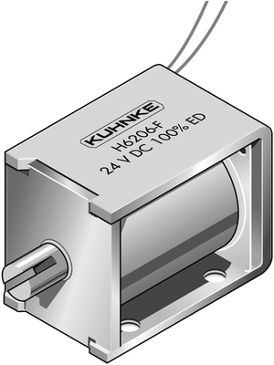 Kuhnke - H6206-F-24VDC100%ED - Solenoid Actuator 15 mm 13 N 0.8 N 11 W, H6206-F-24VDC100%ED, Kuhnke