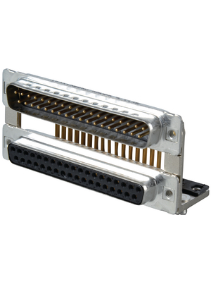 Conec - 163A19559X - D-Sub plug + socket 2 x 37P, Male / Female, 163A19559X, Conec