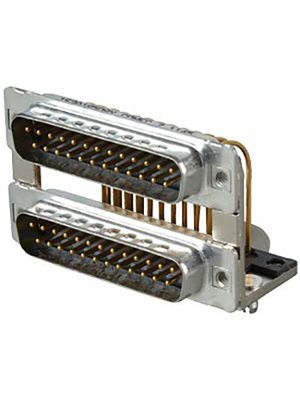 Conec - 163A19509X - D-Sub dual plug 2 x 25P, Male / Male, 163A19509X, Conec