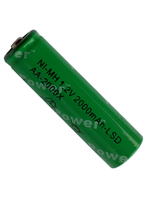 Yuasa - AA-2000X-CF - NiMH rechargeable battery 1.2 V 1950 mAh, AA, AA-2000X-CF, Yuasa