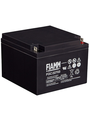 Fiamm - FG22703 - Lead-acid battery 12 V 27 Ah, FG22703, Fiamm