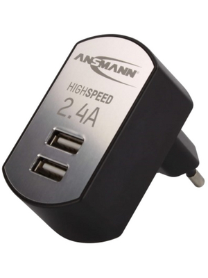 Ansmann - 1001-0031 - Charger, dual USB, 5 VDC, 1001-0031, Ansmann