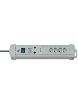 Brennenstuhl - 1155552374 - Outlet strip, 1 Switch / Over Voltage Protection, 4xType 13, 1.8 m, Type 12, 1155552374, Brennenstuhl