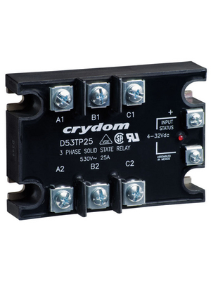 Crydom - A53TP25D - Solid state relay, three phase 90...280 VAC, A53TP25D, Crydom