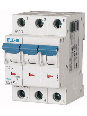 Eaton - PLSM-C20/3-MW - Circuit Breaker, PLSM-C20/3-MW, Eaton