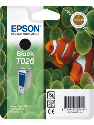 Epson - C13T02640110 - Ink T026 black, C13T02640110, Epson