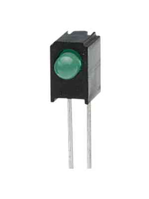Everlight Electronics - A264B/SYG/S530-E2 - PCB LED 3 mm round green standard, A264B/SYG/S530-E2, Everlight Electronics