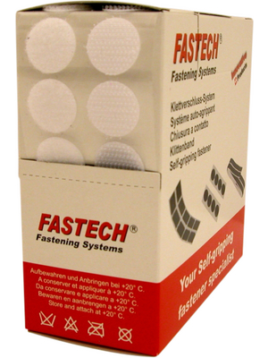 Fastech - B20-COIN000005 - Self-adhesive hook-and-loop fasteners white 5.0 m x20 mm, B20-COIN000005, Fastech