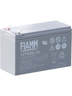 Fiamm - 12FGHL34 - Lead-acid battery 12 V 9 Ah, 12FGHL34, Fiamm