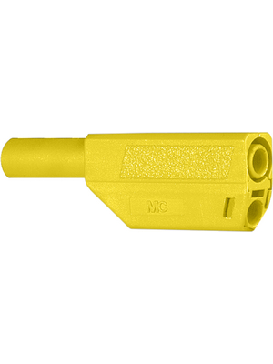 Staeubli Electrical Connectors - KT425-SE YELLOW - Insulator ? 4 mm yellow CAT II N/A, KT425-SE YELLOW, St?ubli Electrical Connectors