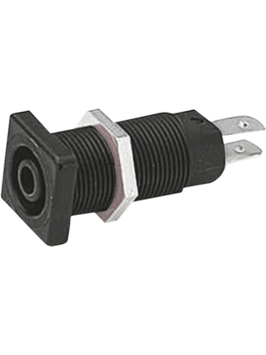 Staeubli Electrical Connectors - XEB-1Q BLACK - Safety socket ? 4 mm black CAT IV N/A, XEB-1Q BLACK, St?ubli Electrical Connectors
