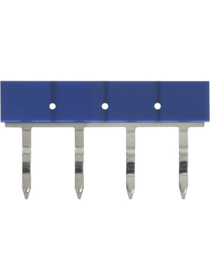 Omron Industrial Automation - PYDN-6.2-040S - Short bar;Short bar, blue, Pitch=6.2 mm, Poles=4, PYDN-6.2-040S, Omron Industrial Automation