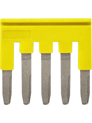 Omron Industrial Automation - XW5S-S2.5-5 - Short bar N/A 25 x 2.1 x 23.9 mm yellow XW5S, XW5S-S2.5-5, Omron Industrial Automation
