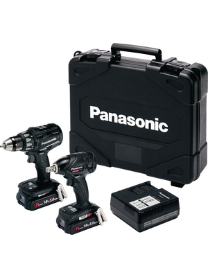 Panasonic Power Tools - EYC216PN2G32 - Cordless driver and impact wrench kit 18 V  / 3 Ah Li-Ion, EYC216PN2G32, Panasonic Power Tools