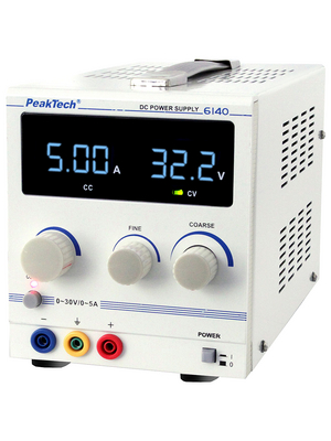 PeakTech - PeakTech 6140 - Laboratory Power Supply 1 Ch. 0...30 VDC 5 A, PeakTech 6140, PeakTech
