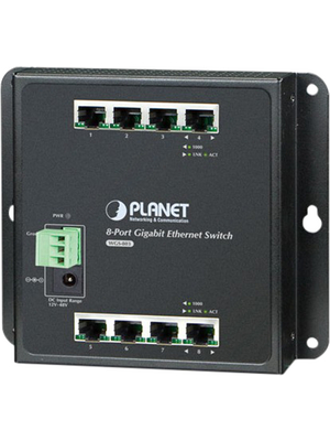 Planet - WGS-803 - Industrial Ethernet Switch 8x 10/100/1000 RJ45, WGS-803, Planet