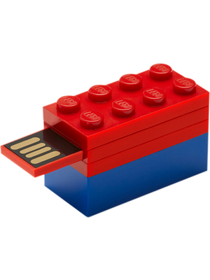 PNY - P-FDI16GLEGO-GE - USB Stick USB Flash drive 16 GB red/blue, P-FDI16GLEGO-GE, PNY