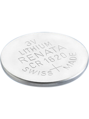 Renata - CR1620.IB - Button cell battery,  Lithium, 3 V, 68 mAh, PU=Pack of 200 pieces, CR1620.IB, Renata