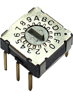 RND Components - RND 210-00136 - Rotary DIP switch HEX 3+2, RND 210-00136, RND Components