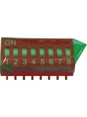 RND Components - RND 210-00166 - DIP switch 8P, RND 210-00166, RND Components