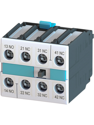 Siemens - 3RH1921-1HA13 - Auxilary Switch Block 1 make contact (NO) / 3 break contacts (NC) 250 V, 3RH1921-1HA13, Siemens