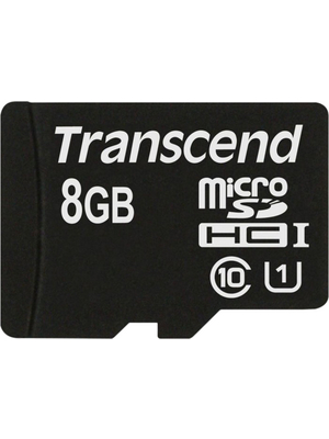 Transcend - TS8GUSDC10 - MicroSD Memory Card 8 GB, TS8GUSDC10, Transcend