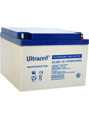 Ultracell - UL26-12 - Lead-acid battery 12 V 26 Ah, UL26-12, Ultracell