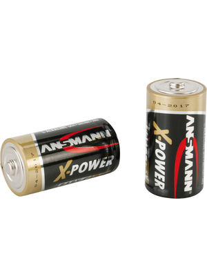 Ansmann - X-POWER 2C - Primary battery 1.5 V LR14/C Pack of 2 pieces, X-POWER 2C, Ansmann