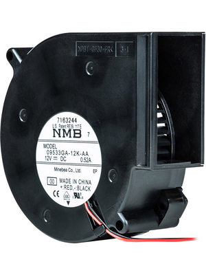 NMB - 09533GA-12K-AA-00 - Radial fan DC ?95 x 33 mm 34.8 m3/h 12 VDC 4.80 W, 09533GA-12K-AA-00, NMB