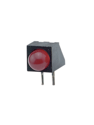Everlight Electronics - A93B/SDR/S530-A3 - PCB LED 5 mm round red standard, A93B/SDR/S530-A3, Everlight Electronics