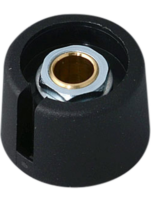 OKW - A3023639 - Control knob with recess black 23 mm, A3023639, OKW